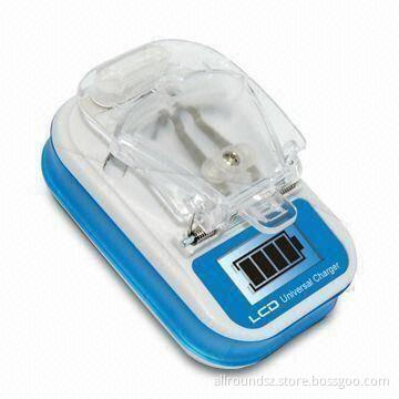 Multifunction Universal Battery Charger with AC Adapter and 500mAh Output Current